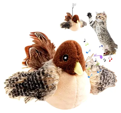 Produktbild von Interaktives Katzenspielzeug mit simuliertem zwitschernden Vogel