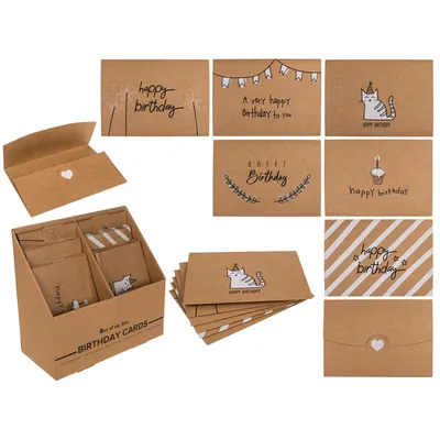 Produktbild von OOTB Kraftpapier Geschenkkarte 2 in 1