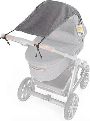 Immagine prodotto di Tenda per passeggino con protezione UV 50+ e funzione avvolgibile, grigio sfumato