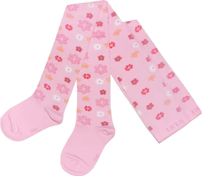 Produktbild von Kinderstrumpfhosen für Mädchen aus Baumwolle Gänseblümchen Rosa Größe 62