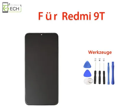 Produktbild von Für Xiaomi Redmi 9T M2010J19ST LCD Display mit Rahmen Touch Screen Schwarz