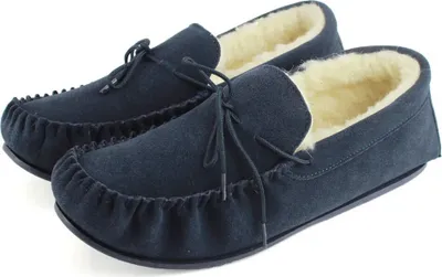 Produktbild von Eastern Counties Leather - Herren Mokassins "Joel", Wildleder EL442 (43 EU) (Marineblau)