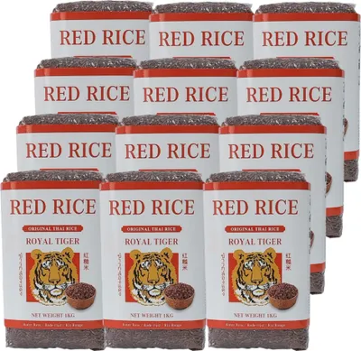 Produktbild von Royal Tiger roter Reis, 12x 1kg, fermentierter roter Reis aus Thailand