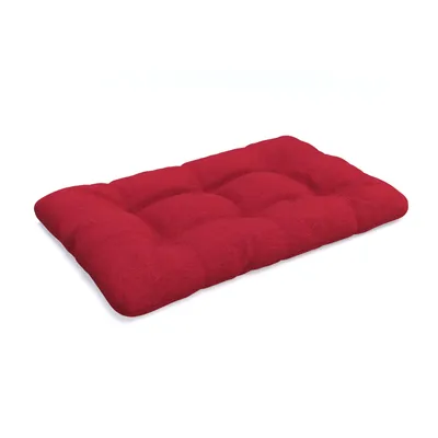Image de POKAR Coussin pour palette avec belle surpiqûre Garniture canapé-palette, Taille:Coussin d'assise 120 x 80, Couleur:Rouge