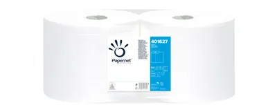 Immagine prodotto di Papernet 401627 Asciugamano di carta 1500 fogli di cellulosa bianca 457,5 m
