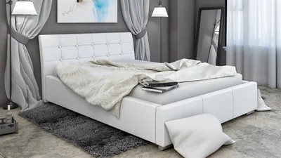 Produktbild von Polsterbett Bett Doppelbett PINO 200x200cm inkl.Bettkasten