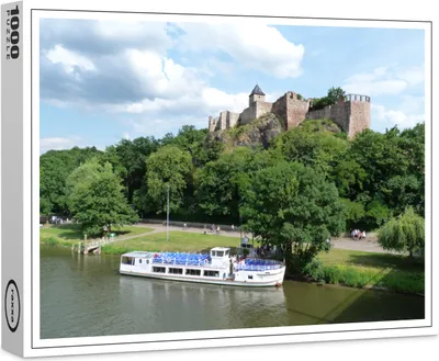 Produktbild von raxxa Premium-Puzzle "Burg Giebichenstein auf der Saale", 1000 Teile