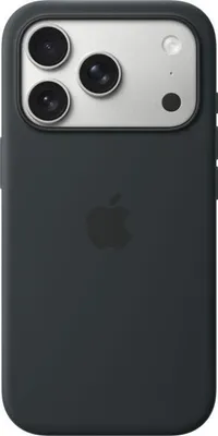 Image de Coque en silicone avec MagSafe pour iPhone 17 Pro, Noir
