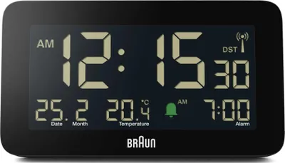 Obrázok produktu pre BRAUN BC10 DCF-B Rádiom riadený budík čierny