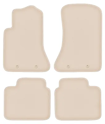 Produktbild von DURBAN Beige Velours-Fußmatten-Set für Opel Omega B Limousine, Kombi (1994-2003)