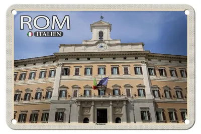 Produktbild von Blechschild Reise Rom Italien Parlament Architektur 18x12cm Schild
