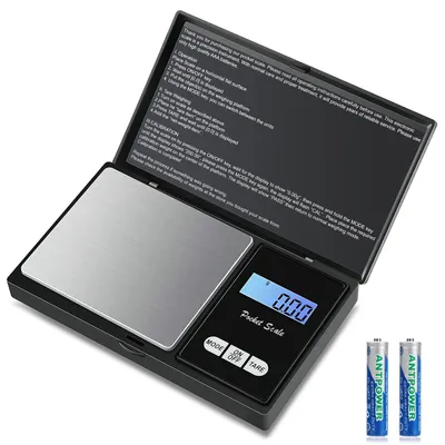 Digitale Taschenwaage 500 g / 0,01 g, Präzisionswaage, Mini-Küchenwaage