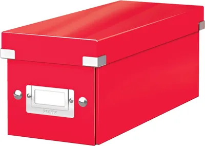 Image de LEITZ 60410026 LEITZ Boîte CD/DVD Click & Store rouge, 1 pc.