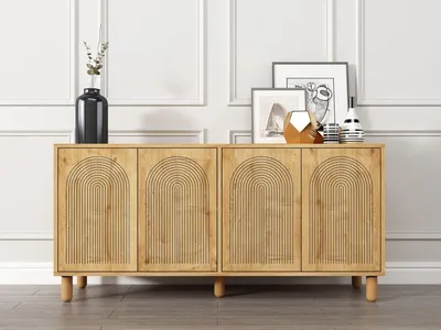 Produktbild von Skye Decor, Doresta - Sapphire Oak, Konsole, Saphir-Eiche, 100% MELAMINBESCHICHTETE SPANNPLATTE, 150 x 36 x 73 cm