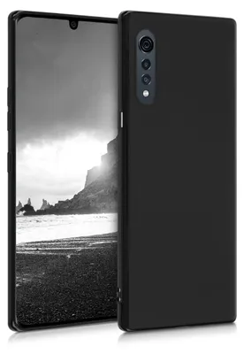 Produktbild von kwmobile Handyhülle für LG Velvet Hülle - TPU Case - Kabelloses Laden - Schutzhülle Cover in Schwarz matt