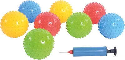 Produktbild von EDUPLAY Igelbälle mit Pumpe, mehrfarbig, 25-teilig (1 Set)