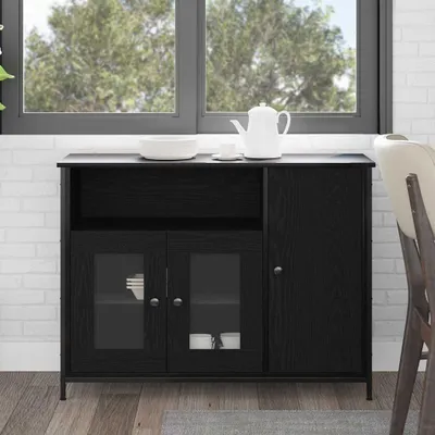 Zdjęcie produktu dla Maison Exclusive – kredens w kolorze czarnego dębu 100 x 35 x 75 cm