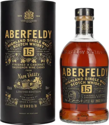 Image de Aberfeldy 15 Years Old Red Wine Casks NAPA VALLEY 43% Vol. 0,7l en boîte cadeau