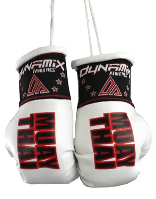 Produktbild von Dynamix Athletics Autospiegel Mini Boxhandschuhe Muay Thai Weiß
