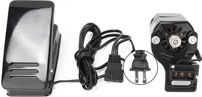 Produktbild von 100-W-Nähmaschinenmotor und Fußpedal-Set Teile für Haushaltsnähmaschinen Rückwärtslauf