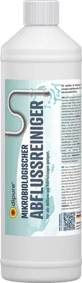 Produktbild von dipure® Mikrobiologischer Abflussreiniger 1 Liter Flasche