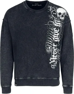 Produktbild von Rock Rebel by EMP Herren multicolor Sweatshirt mit Frontprint und Raglanärmeln S
