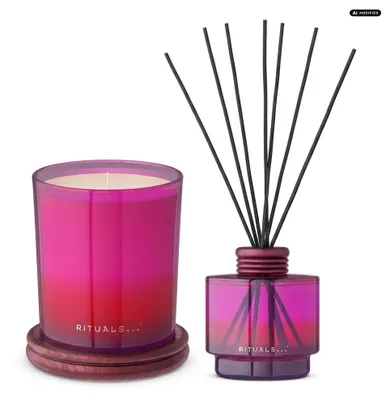 Produktbild von Rituals Uukumwe Duftkerze und Fragrance Sticks Duo