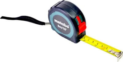 Zdjęcie produktu dla Taśma miernicza Metabo 5,0 m / 16 stóp ( 65705000 ) z zaczepem do paska i funkcją szybkiego zatrzymania