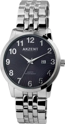 Produktbild von Akzent Exclusive Herrenarmbanduhr mit Metallband