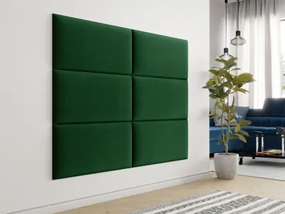 Obrázok produktu pre Čalúnený panel na stenu 84x24 PAG - zelený