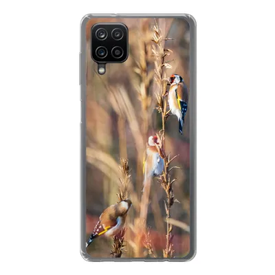 Produktbild von MuchoWow® Handyhülle Schutzhülle Hülle für Samsung Galaxy A12 Vögel - Äste - Wald Silikon Softcase Handy Hülle - Bild