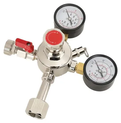 CO2-Druckregler mit Doppelmanometer, W21,8 x 1/14, für Bier