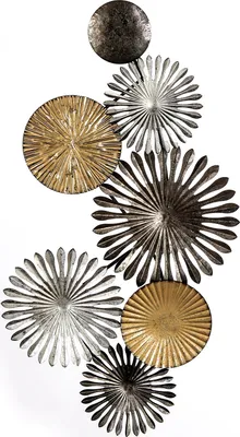 Produktbild von Casablanca by Gilde Relief Wandrelief Rustic mit runden Objekten H. 45 cm,74864