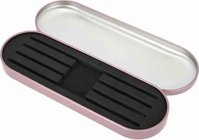 Image de Boîte de rangement professionnelle pour pince à cils et accessoires de maquillage - Rouge rose