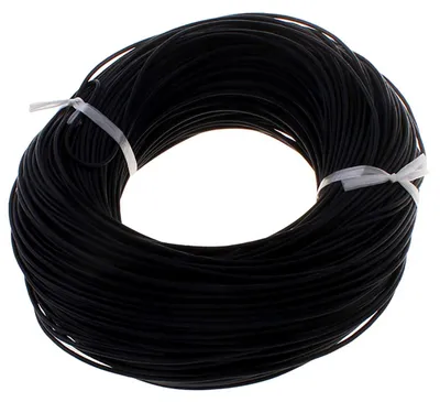 Produktbild von 5m Lederschnur rund  2mm gefärbt - Lederkordel Lederband Rindsleder Schnur, Farbe:schwarz, Stärke:2mm