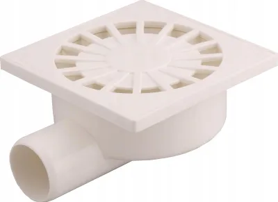 Obrázok produktu pre Odvodňovacia mriežka 15x15cm Bočný odtok Ø50 AQUER