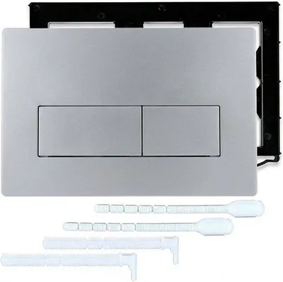 Produktbild von Druckplatte für Geberit Sigma 01 20 30 50 – WC-Bedienplatte, schwarz, matt, für UP300 & UP320 Spülkästen, Ersatz für