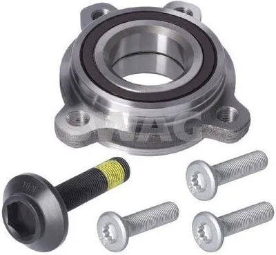 Produktbild von SWAG Radlagersatz Hinten für AUDI A4 B9 Avant (8W5, 8WD) Schrägkugellager 85mm 33 10 6646