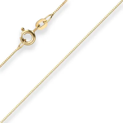 Produktbild von 0,6mm Veneziakette Goldkette Collier Halskette aus 375 Gold Gelbgold 45cm