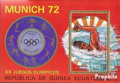 Produktbild von Briefmarken Äquatorialguinea 1972 Mi Block17 (kompl.Ausg.) gestempelt Olympische Sommerspiele