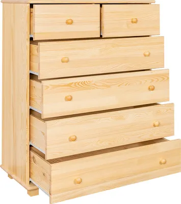Produktbild von Kommode Massivholz 019 - Abmessung 122 x 100 x 47 cm (H x B x T)