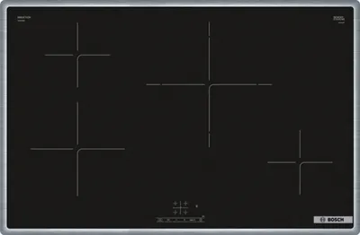Image de Bosch Serie 4 PIE84KBB5E, Čierna, Na pracovnú dosku, 80 cm, Indukčná varná doska so zónami, Sklokeramická, 4 zone(s)