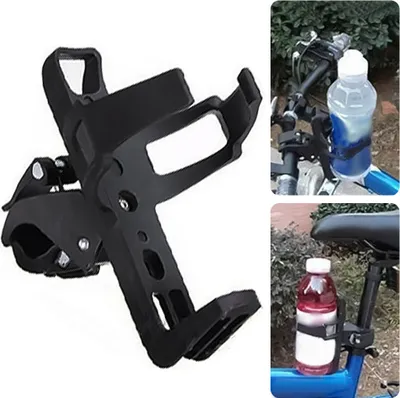 Produktbild von Einstellbarer MTB Bike Bicycle Cycling Drink Wasserflaschenbecherhalter Halterungskaefig Schwarz