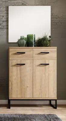 Produktbild von Garderoben-Set >Toledo< (2-teilig) in Grandson Oak - 81x196x38 (BxHxT)