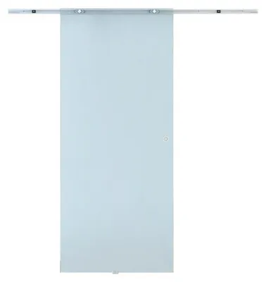 Produktbild von Schiebetür aus satiniertem Glas 8 mm – Wandmontage