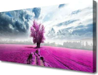 Produktbild von Tulup Leinwand-Bilder 100x50 Wandbild Canvas Kunstdruck Wiese Baum Natur