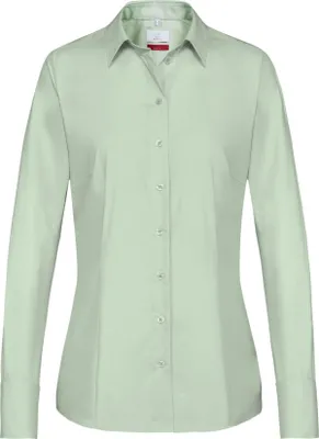 Produktbild von Greiff Essentials BASIC Damen Bluse Langarm Kent Regular-Fit Mint 40
