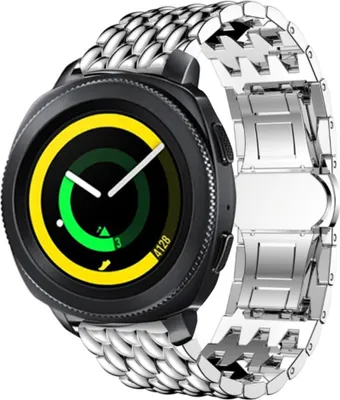 Produktbild von Strap-it Samsung Gear Sport Drachenarmband (Silber)