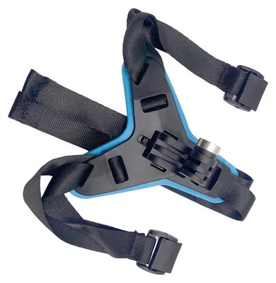 Produktbild von Halterung für Motorradhelm-Kinnriemen – Halterung für Action-Kameras, Sport, Outdoor, Radfahren – Blau, Standardgröße