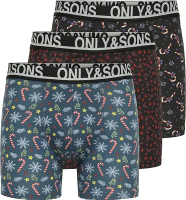 Immagine prodotto di Only & Sons Boxer Fitz Mutande Confezione da tre